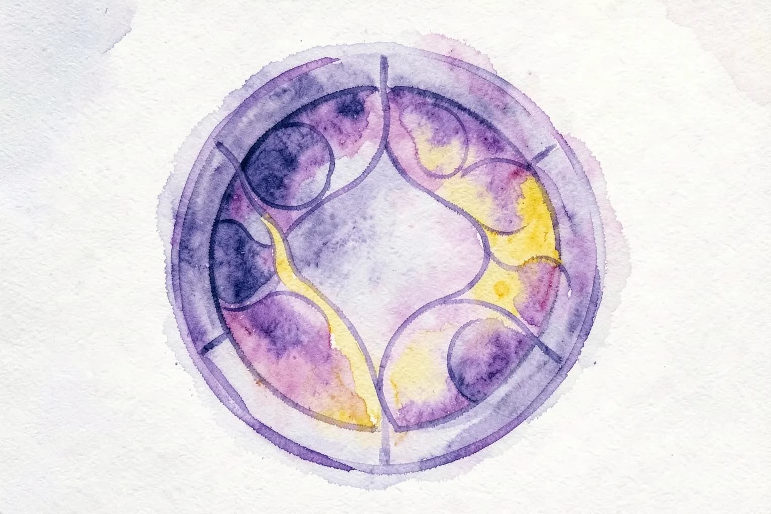 Um diagrama circular mostrando as fases de um ciclo de vida, com setas indicando a progressão.
