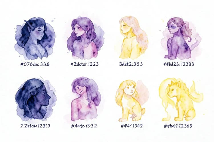Representação visual dos 12 signos do zodíaco com seus nomes e períodos de data correspondentes.