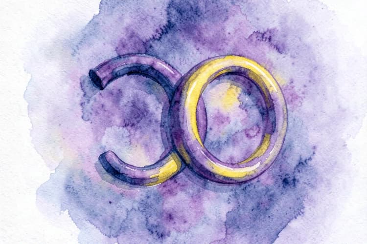 Ilustração de dois signos do zodíaco se entrelaçando, representando a compatibilidade.